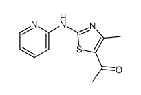 1-[4-methyl-2-(pyridin-2-ylamino)-1,3-thiazol-5-yl]ethanone结构式