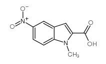 1-methyl-5-nitro-1H-indole-2-carboxylic acid结构式