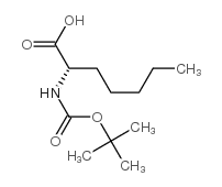 (S)-2-叔丁氧基羰基氨基庚酸结构式
