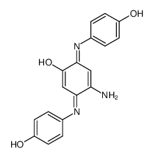 N,N'-bis-(p.hyroxyphenyl)-2-hydroxy-5-amino-1,4-benzoquinone结构式