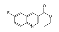 6-Fluoroquinoline-3-carboxylic acid ethyl ester结构式