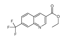 7-(Trifluoromethyl)quinoline-3-carboxylic acid ethyl ester结构式