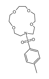 13-(p-Tolylsulfonyl)-1,4,7,10-tetraoxa-13-azacyclopentadecan结构式