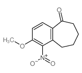 10-methoxy-11-nitro-bicyclo[5.4.0]undeca-8,10,12-trien-6-one结构式