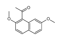 1-acetyl-2,7-dimethoxynaphthalene结构式