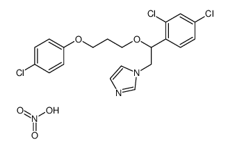 1-[2-[3-(4-chlorophenoxy)propoxy]-2-(2,4-dichlorophenyl)ethyl]imidazole,nitric acid结构式