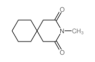3-Azaspiro[5.5]undecane-2,4-dione,3-methyl-结构式