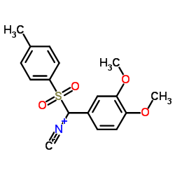 &alpha;-甲苯磺酰-(3,4-二甲氧基苄基)异丁酯结构式