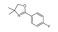 2-(4-氟苯基)-4,4-二甲基-2-噁唑啉结构式