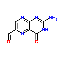 2-氨基-4-羟基蝶啶-6-甲醛结构式