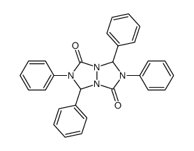 2,3,6,7-tetraphenyl-tetrahydro-[1,2,4]triazolo[1,2-a][1,2,4]triazole-1,5-dione结构式