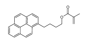 4-pyren-1-ylbutyl 2-methylprop-2-enoate结构式