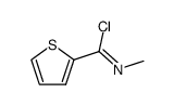 N-methylthiophene-2-carboximidoyl chloride结构式