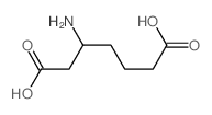 Heptanedioic acid, 3-amino-结构式