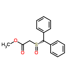 R-二苯甲亚硫酰基乙酸甲酯结构式