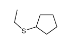 Cyclopentylethyl sulfide结构式