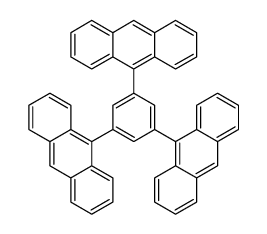 9-[3,5-di(anthracen-9-yl)phenyl]anthracene结构式