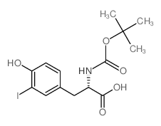 Boc-l-3-碘酪氨酸结构式