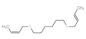 Hexane,1,6-bis(2-buten-1-ylthio)-结构式