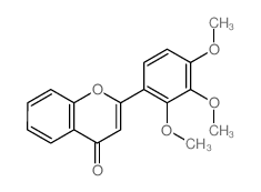 2-(2,3,4-trimethoxyphenyl)chromen-4-one结构式
