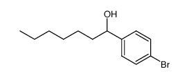 4-(1-hydroxyheptyl)-1-bromobenzene结构式