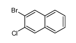 2-bromo-3-chloronaphthalene结构式