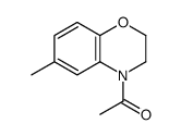1-(6-methyl-2,3-dihydro-1,4-benzoxazin-4-yl)ethanone结构式
