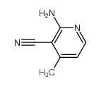 2-氨基-3-氰基-4-甲基吡啶结构式