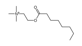 trimethyl(2-octanoyloxyethyl)azanium结构式