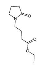 ethyl 4-(2-oxopyrrolidin-1-yl)butanoate结构式