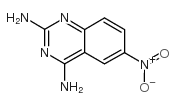 2,4-二氨基-6-硝基喹唑啉结构式