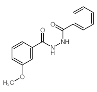 N-benzoyl-3-methoxy-benzohydrazide结构式