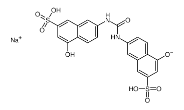 sodium hydrogen 7,7'-(carbonyldiimino)bis(4-hydroxynaphthalene-2-sulphonate)结构式