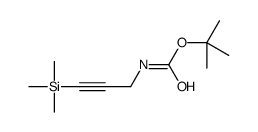 tert-butyl N-(3-trimethylsilylprop-2-ynyl)carbamate结构式