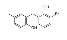 3-bromo-2,2'-dihydroxy-5,5'-dimethyldiphenylmethane结构式