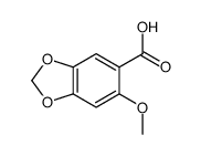 6-methoxy-1,3-benzodioxole-5-carboxylic acid结构式
