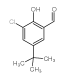 5-叔丁基-3-氯水杨醛结构式