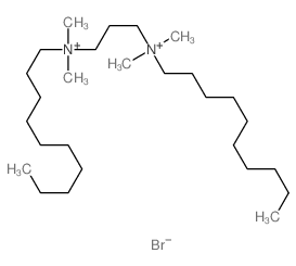 decyl-[3-(decyl-dimethyl-ammonio)propyl]-dimethyl-azanium结构式