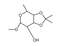甲基6-脱氧-3,4-O-异亚丙基-α-D-吡喃半乳糖苷结构式