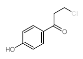 3-chloro-1-(4-hydroxyphenyl)propan-1-one结构式