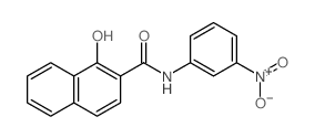 2-Naphthalenecarboxamide,1-hydroxy-N-(3-nitrophenyl)-结构式
