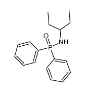 N-(pentan-3-yl)-P,P-diphenylphosphinic amide结构式