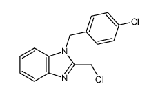 1-(4-chloro-benzyl)-2-chloromethyl-1H-benzoimidazole结构式