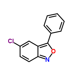 5-氯-3-苯基-2,1-苯并异噻唑结构式