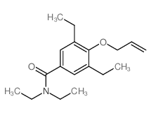 N,N,3,5-tetraethyl-4-prop-2-enoxy-benzamide结构式