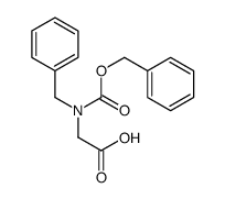 2-[benzyl(phenylmethoxycarbonyl)amino]acetic acid结构式