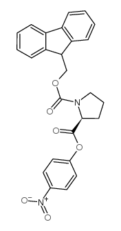 N-芴甲氧羰基-L-脯氨酸 4-硝基苯酯结构式