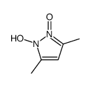 1-hydroxy-3,5-dimethyl-1H-pyrazole 2-oxide结构式