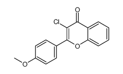 3-chloro-2-(4-methoxyphenyl)chromen-4-one结构式