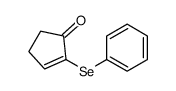 2-phenylselanylcyclopent-2-en-1-one结构式